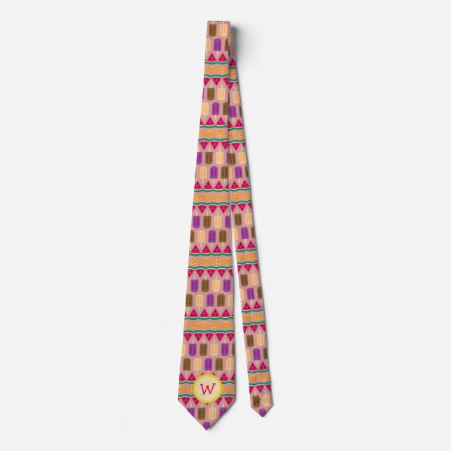 Summer Sweets Men's Neck Tie (Front)