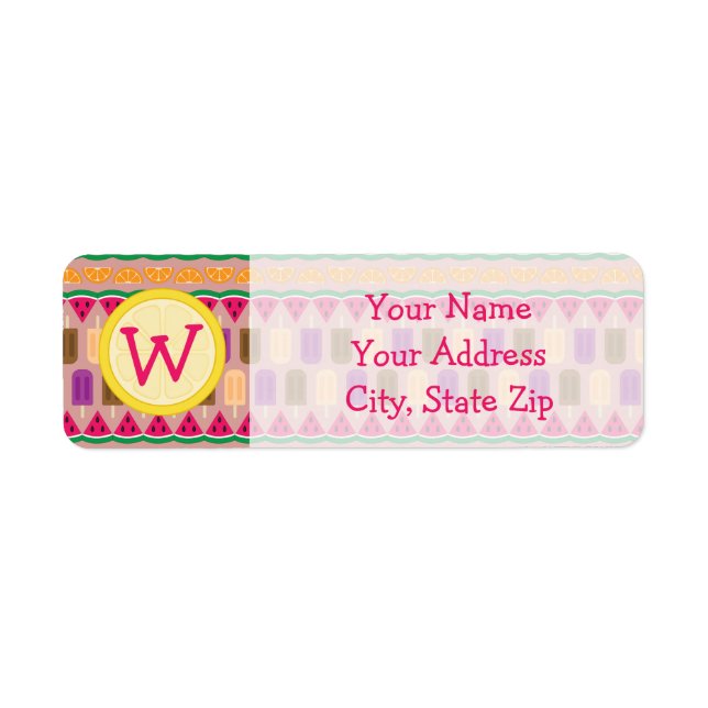 Summer Sweets Return Address Label (Front)