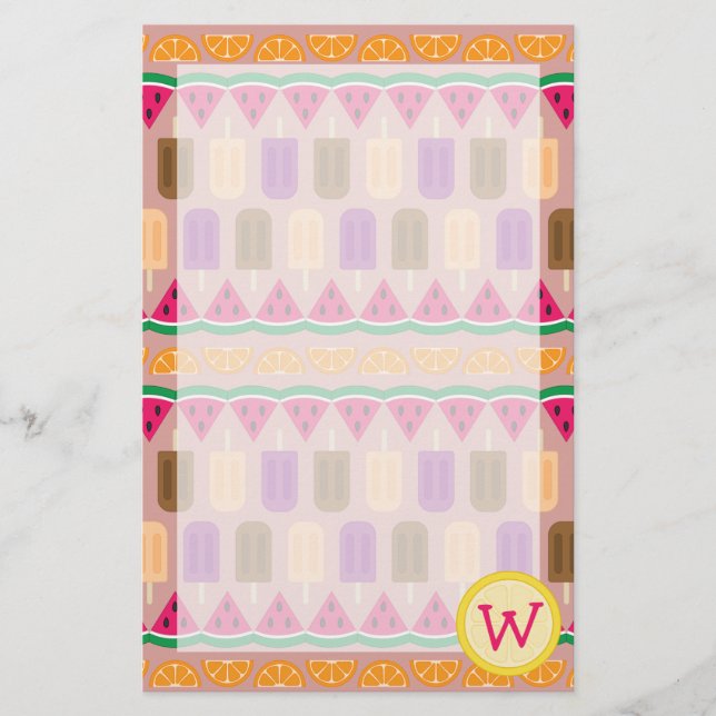 Summer Sweets Stationery (Front)