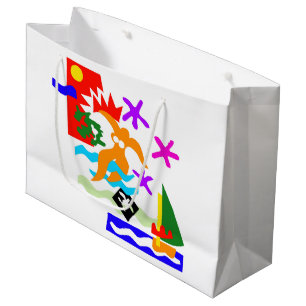 Summer swimmer - Large glossy gift bag
