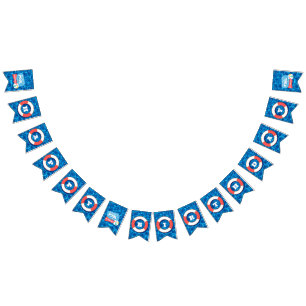 Summer Swimming Pool Party Tropical Birthday Blue Bunting