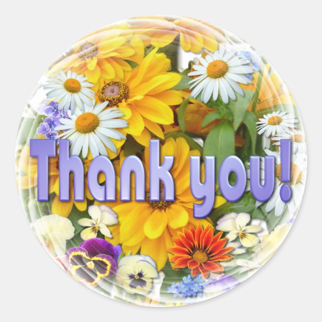 Summer Symphony ~ "Thank You" Sticker (Front)