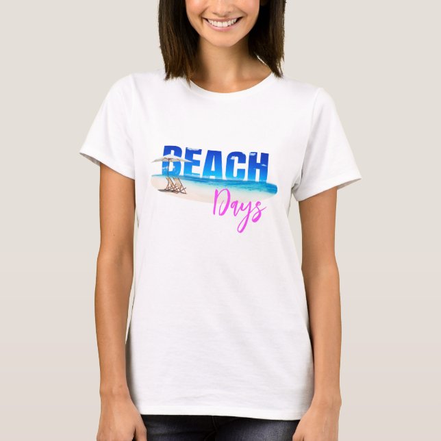 Summer T-Shirt Beach Casual Ladies (Front)