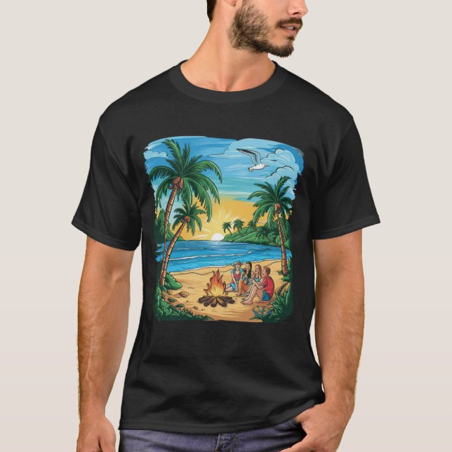 Summer t-shirt design bundle,summer surfing (Front)