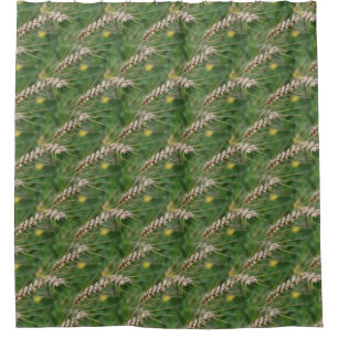 Summer Tall Grass Nature Pattern Shower Curtain