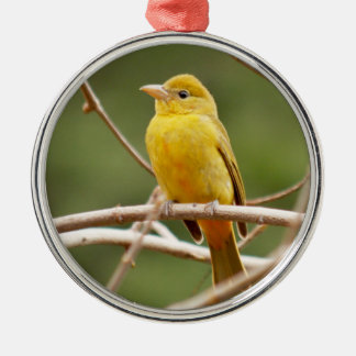 Summer Tanager Metal Tree Decoration