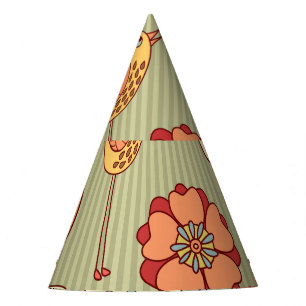 Summer Tea Party: Seamless Pattern Party Hat