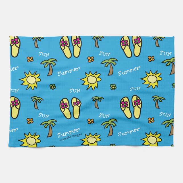 Summer Tea Towel (Horizontal)