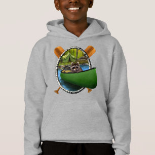 Summer Tent Camping Funny Racoon Canoe Thief