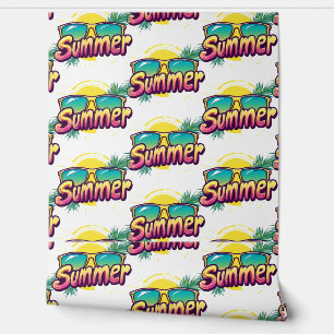 Summer Text - Colorful Summer Sunglasses Wallpaper