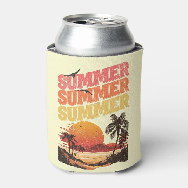 Summer text design can cooler (Can Front)