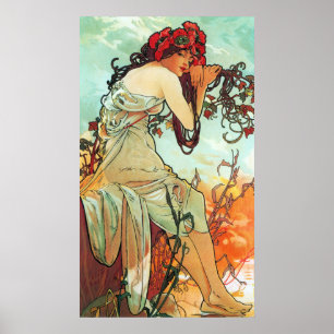 Summer, The Seasons, Mucha Poster