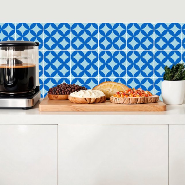 Summer tile with azure circles on baby blue (Creator Uploaded)