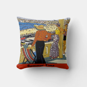 Summer Time At The Shore, edit text Cushion