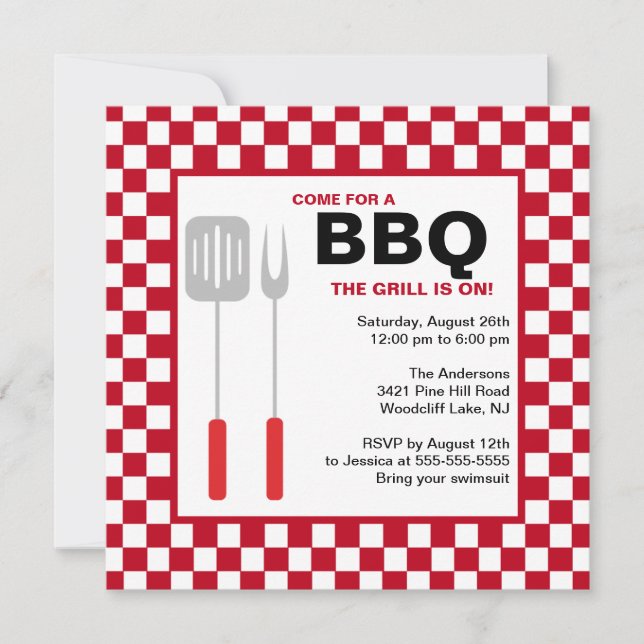Summer Time BBQ Invitation (Front)