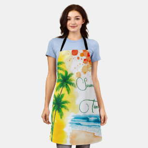 “Summer Time” beach design Apron