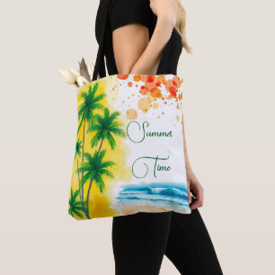 “Summer Time” beach design Tote Bag