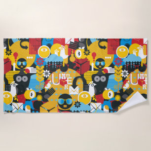 Summer time beach towel