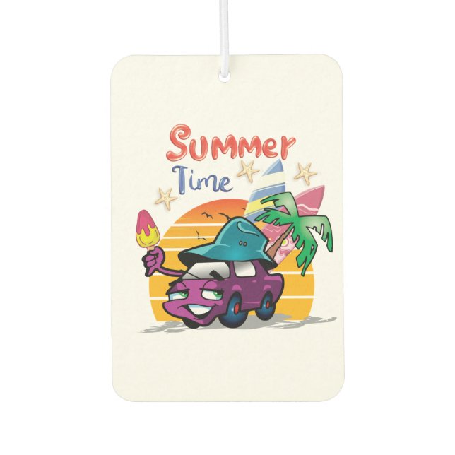 Summer Time Car Air Freshener (Front)