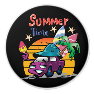 Summer Time Ceramic Knob