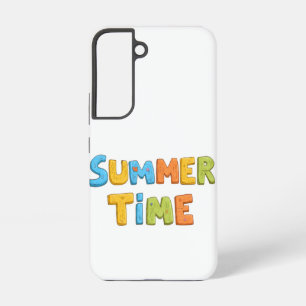 Summer Time - Colorful Summer Time Text Samsung Galaxy Case