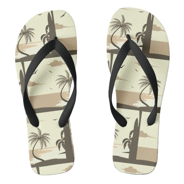 Summer time - Deluxe Vintage Edition Flip Flops (Footbed)
