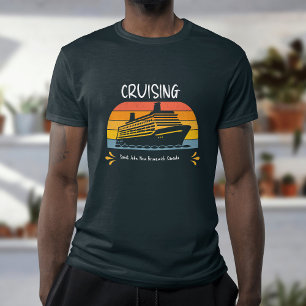 Summer Time Family Cruise Vacation Personalise T-Shirt