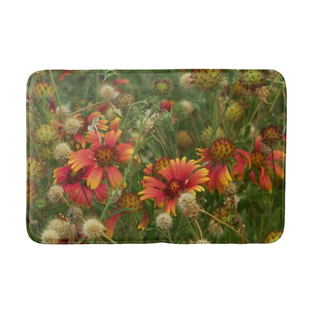 Summer time floral bath mat (Front)