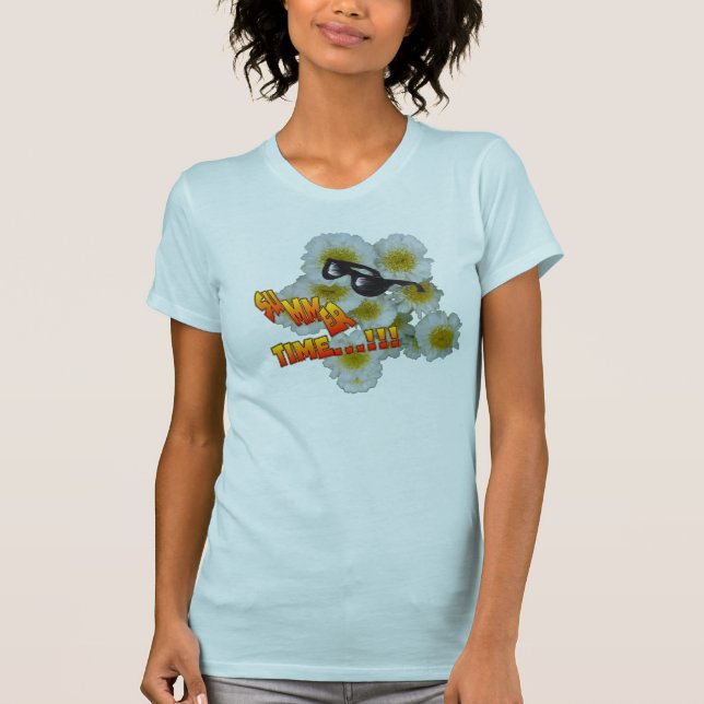 Summer Time Flowers App. T-Shirt (Front)