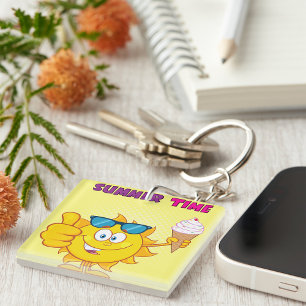 Summer Time Key Ring