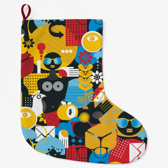 Summer time large christmas stocking (Front)