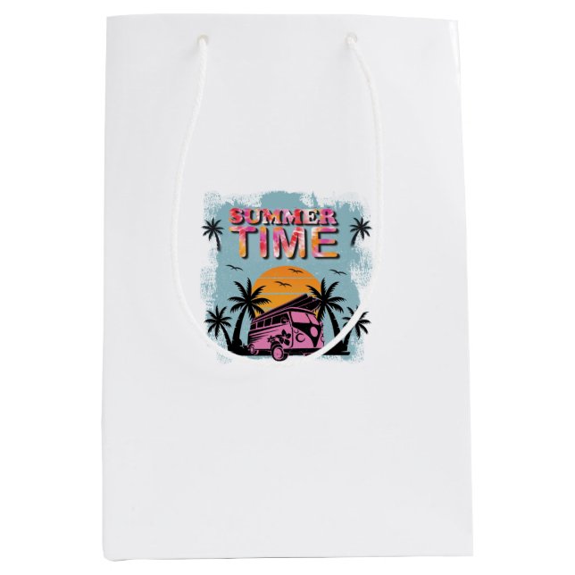 Summer Time Medium Gift Bag (Front)