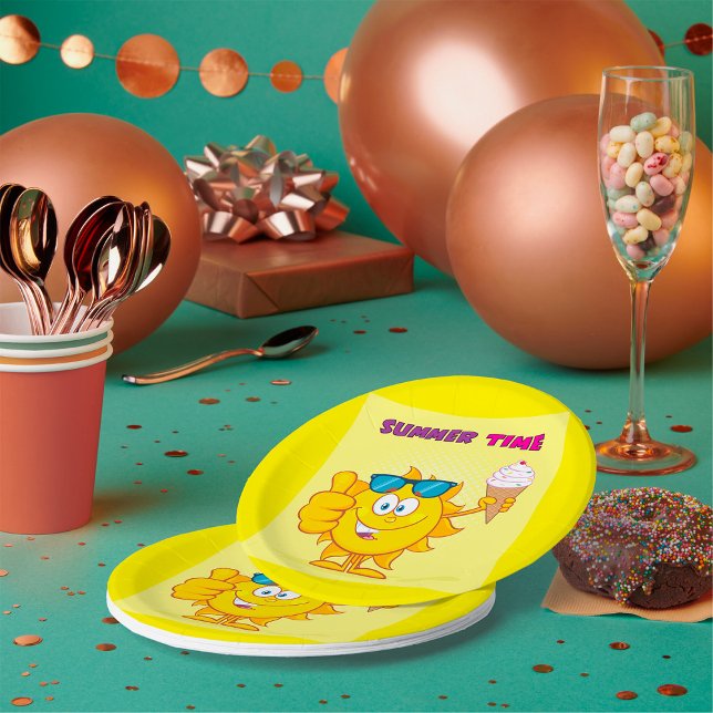 Summer Time Paper Plate (Creator Uploaded)