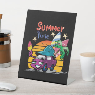 Summer Time Pedestal Sign