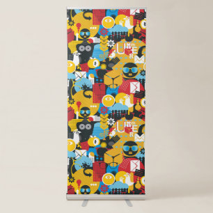 Summer time retractable banner