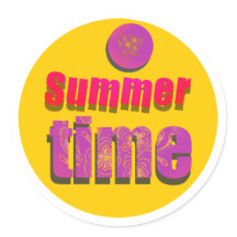 Summer time sticker