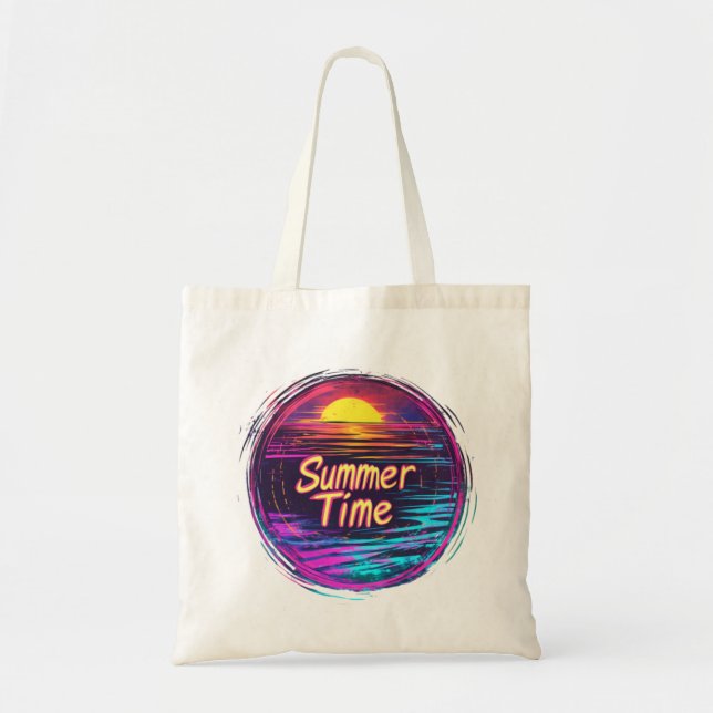Summer Time - Sunset for Summer Time Tote Bag (Front)