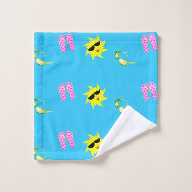 Summer time themed wash cloth (Wash Cloth)