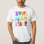 Summer Time Typography Graphic T-Shirt<br><div class="desc">Design with custom typography for all summer Lovers.</div>