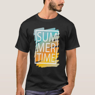 Summer Time Vibes Vacation Humourous Saying T-Shirt