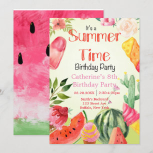Summer Time Watermelon Birthday Party