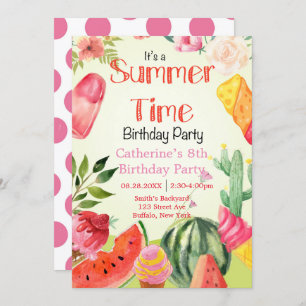 Summer Time Watermelon Birthday Party
