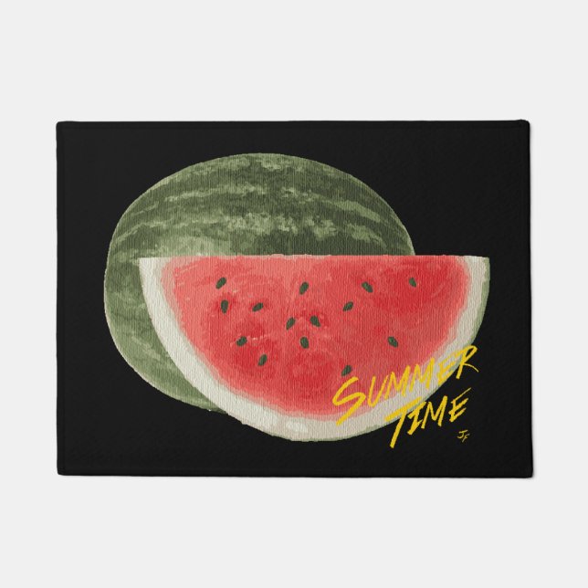 Summer time- watermelon doormat (Front)