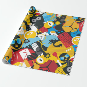 Summer time wrapping paper