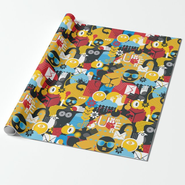 Summer time wrapping paper (Unrolled)