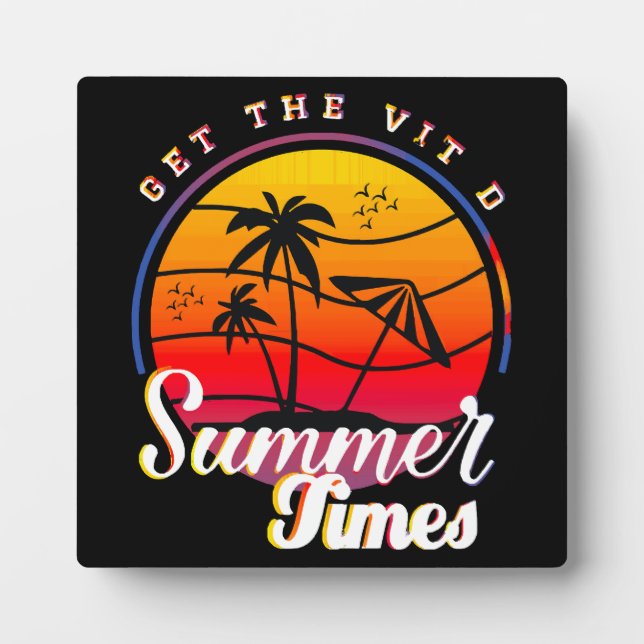 Summer Times Plaque (Front)