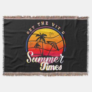 Summer Times Throw Blanket