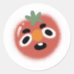 Summer Tomato Classic Round Sticker