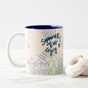 summer tour enjoy Two-Tone coffee mug