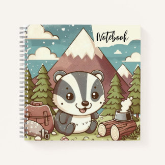  Summer Trails – Sweet Badger in the Mountain Pine Notebook